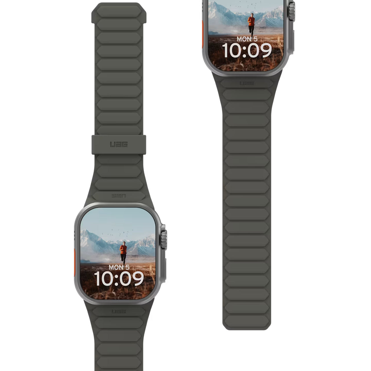 UAG Pathfinder Strap for Apple Watch (44-46mm/ULTRA) - Olive/Rust