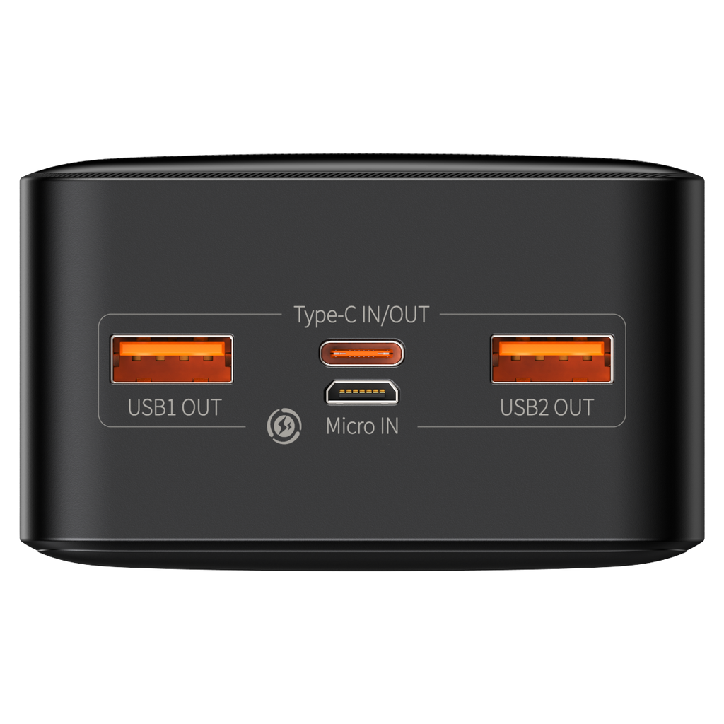 Baseus 20W 30000mAh Bipow Digital Display Power bank - Black