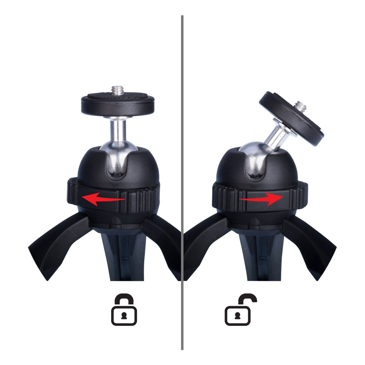 Laser Mini Tripod with Phone Adapter - Black