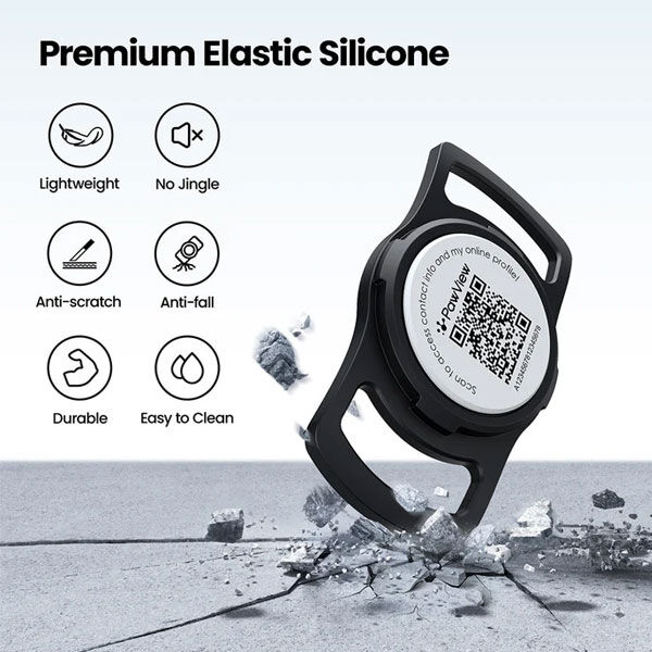 PawView AirTag Silicone Anti-Loss Protective Case