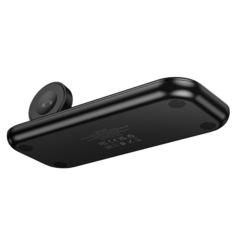Hoco CW65 North 3-in-1 Wireless Fast Charger - Black