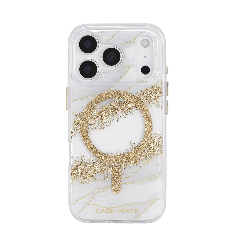 Case-Mate Karat Granite MagSafe Case for iPhone 17 Pro - Gold