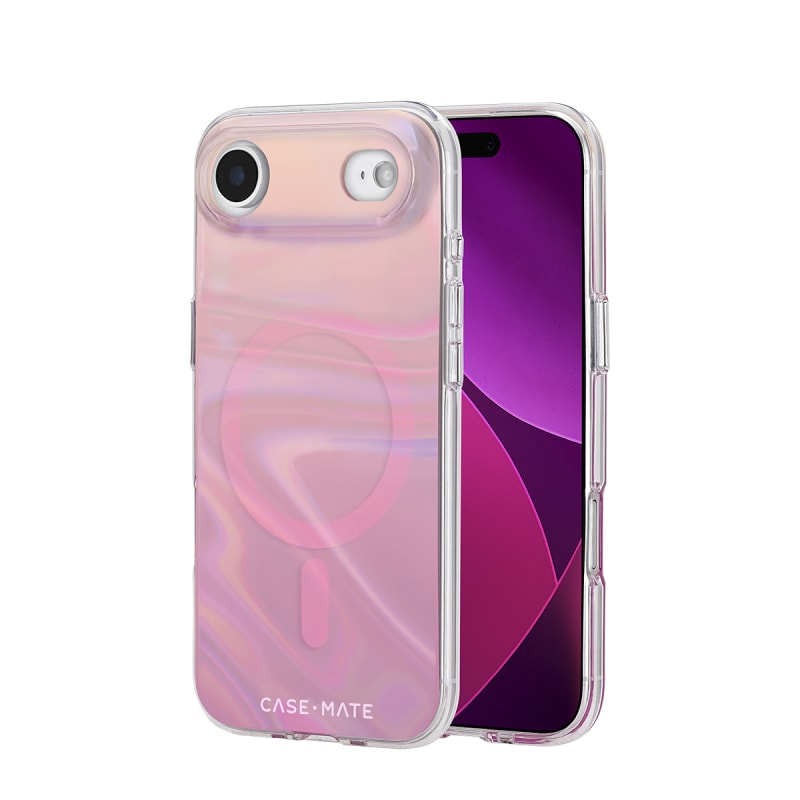 Case-Mate Peach Bubble MagSafe Case for iPhone Air - Iridescent