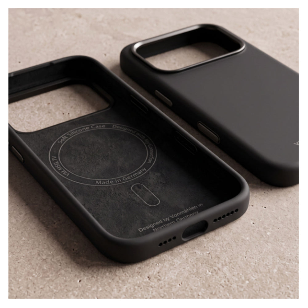 Vonmahlen Soft Silicone Case 2 for iPhone 18 Pro - Black