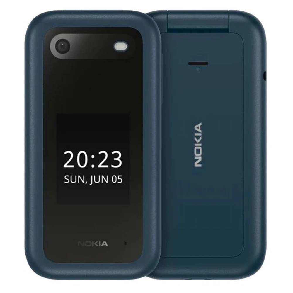 Nokia 2660 Dual SIM 4G FLIP BIG Button Phone Unlocked - Blue