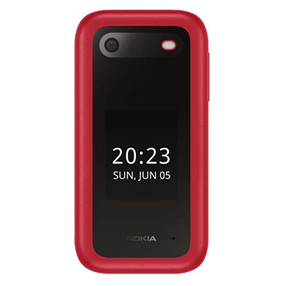 Nokia 2660 Flip (Dual Sim, 2.8", 32GB, 4G) Cradle Bundle - Red