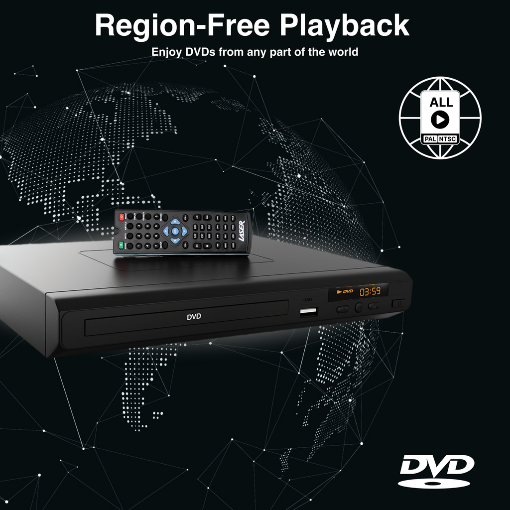 Laser Multi-Region DVD Player with HDMI & USB
