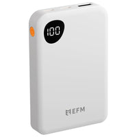 Thumbnail for EFM 5,000mAh Essential Power Bank with Digital Display - White
