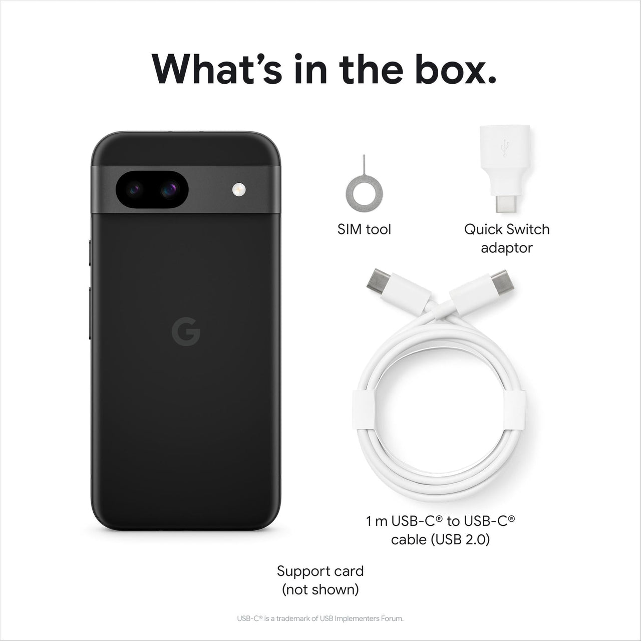 Google Pixel 8a 5G 128GB - Black Obsidian