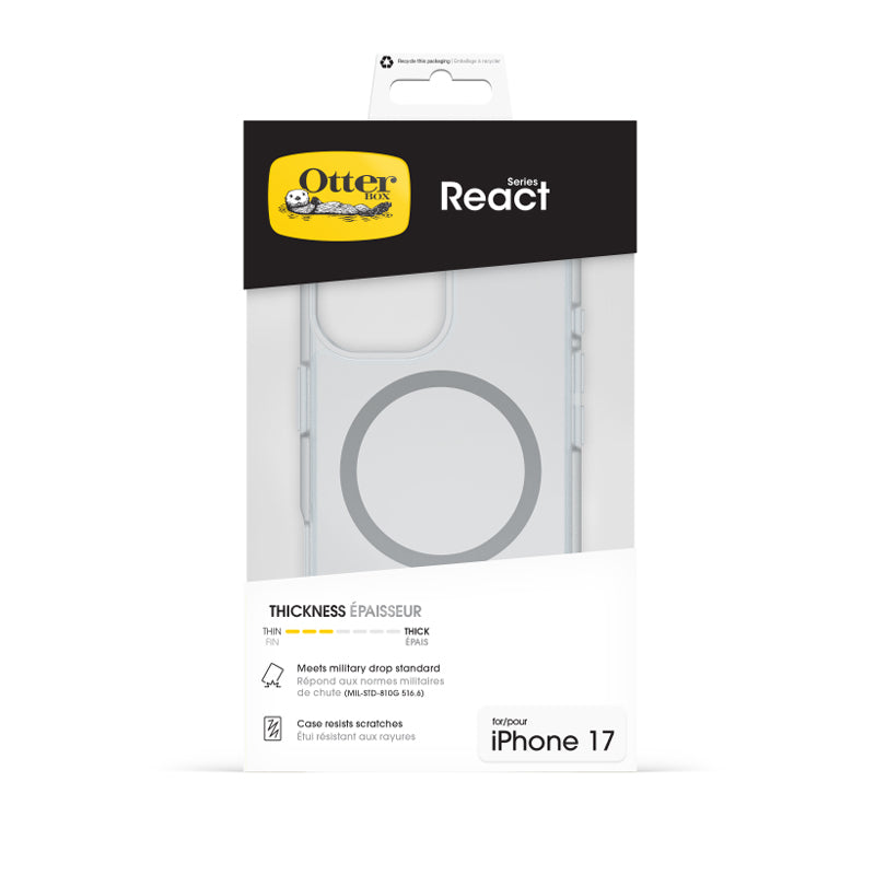 OtterBox React MagSafe Case for Apple iPhone 17- Clear