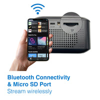 Thumbnail for Laser Alarm Clock with Wireless Charging Bluetooth Connectivity