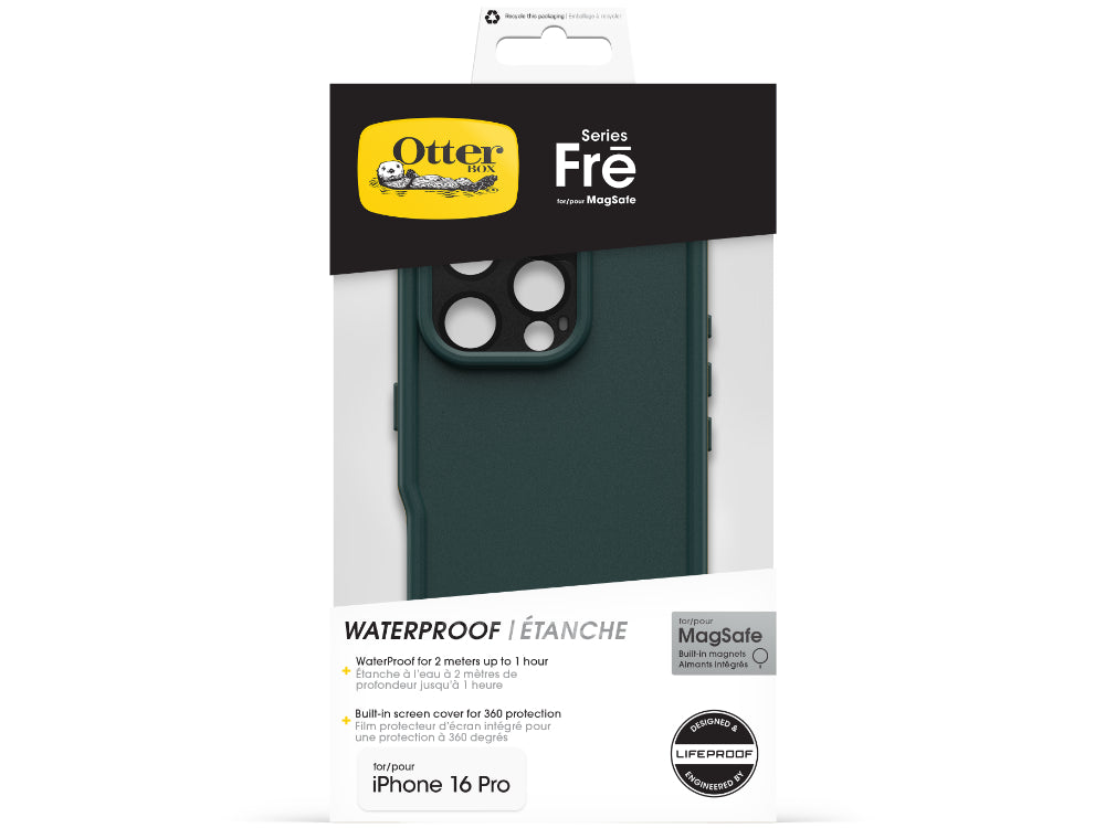 OtterBox Fre MagSafe Waterproof Case for  iPhone 16 Pro - Green