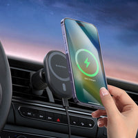 Thumbnail for BLACKTECH BL-BH201 15W Super Magnetic All in 1 Wireless Charging Car Holder - Black