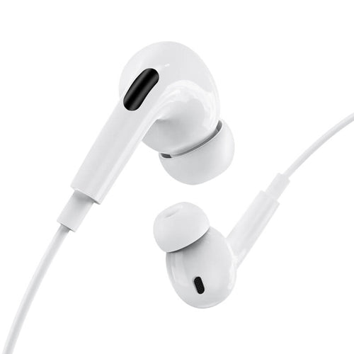 Hoco M111 Pro Plug And Play Primero Digital  Handsfree for iPhone - White