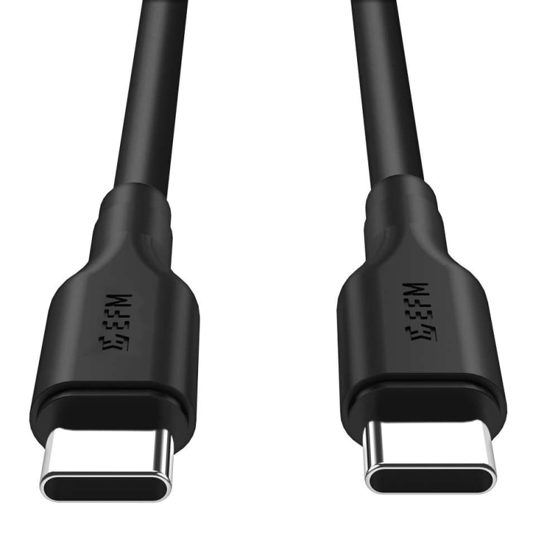 EFM 57W Dual Port Car Charger With Type C to Type C Cable - Black