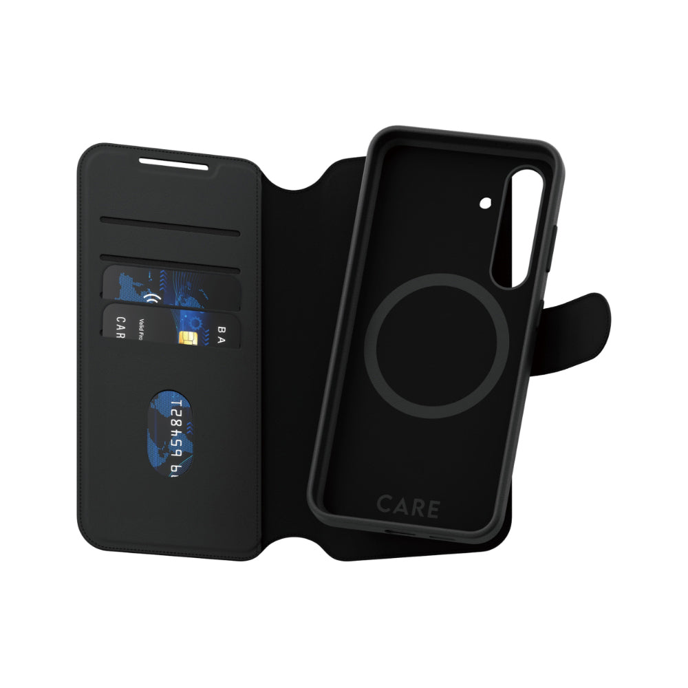 PanzerGlass CARE By Tango Wallet Case for Samsung GalaxyS25- Black