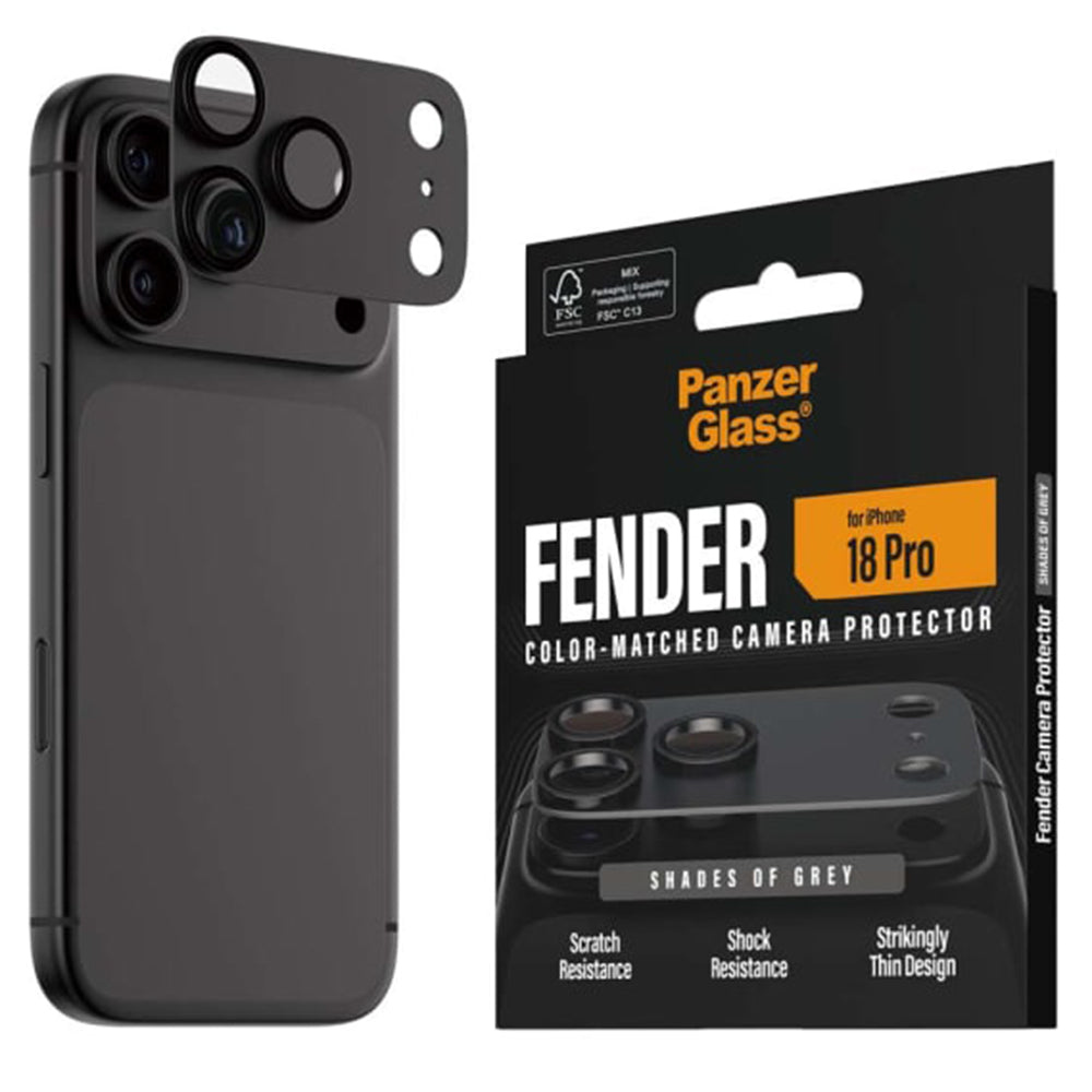 PanzerGlass Fender Camera Protector for iPhone 18 Pro - Shades of Grey