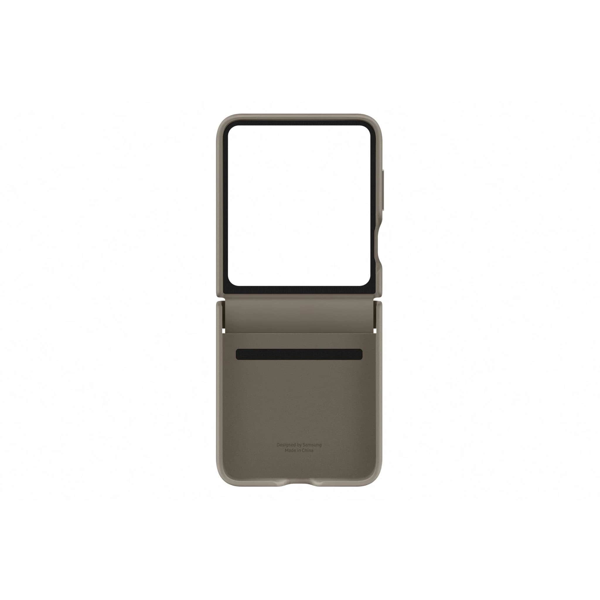 Samsung Flap ECO-Leather Case for Galaxy Z Flip5 Case - Etoupe