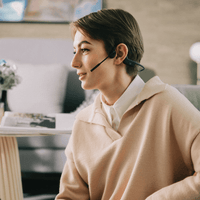 Thumbnail for Shokz OpenComm Bone Conduction Stereo Bluetooth Headset - Black