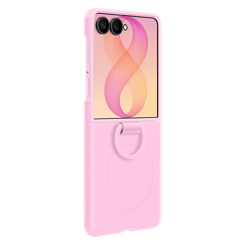 Samsung Silicone Ring Magnet Case for Galaxy Z Flip8 - Pink