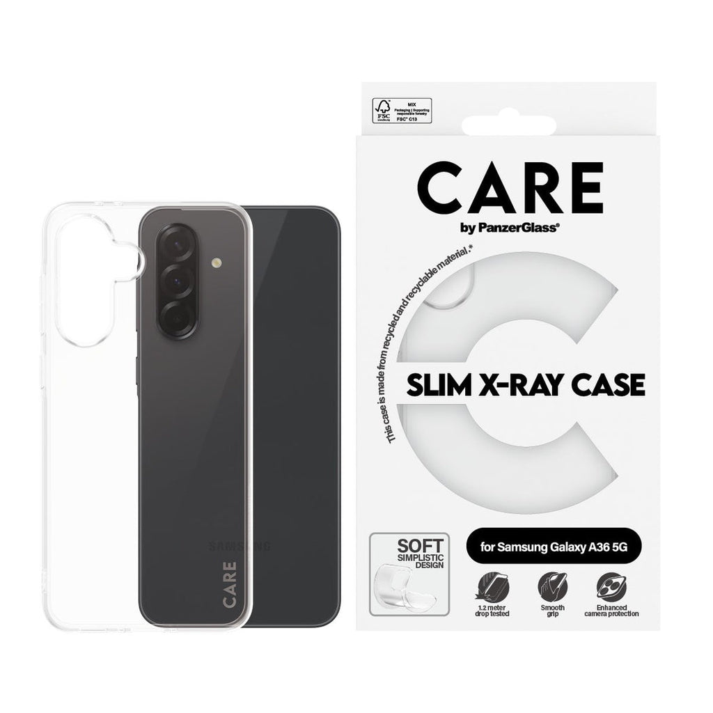 PanzerGlass X-ray Case for Samsung Galaxy A36 5G - Clear