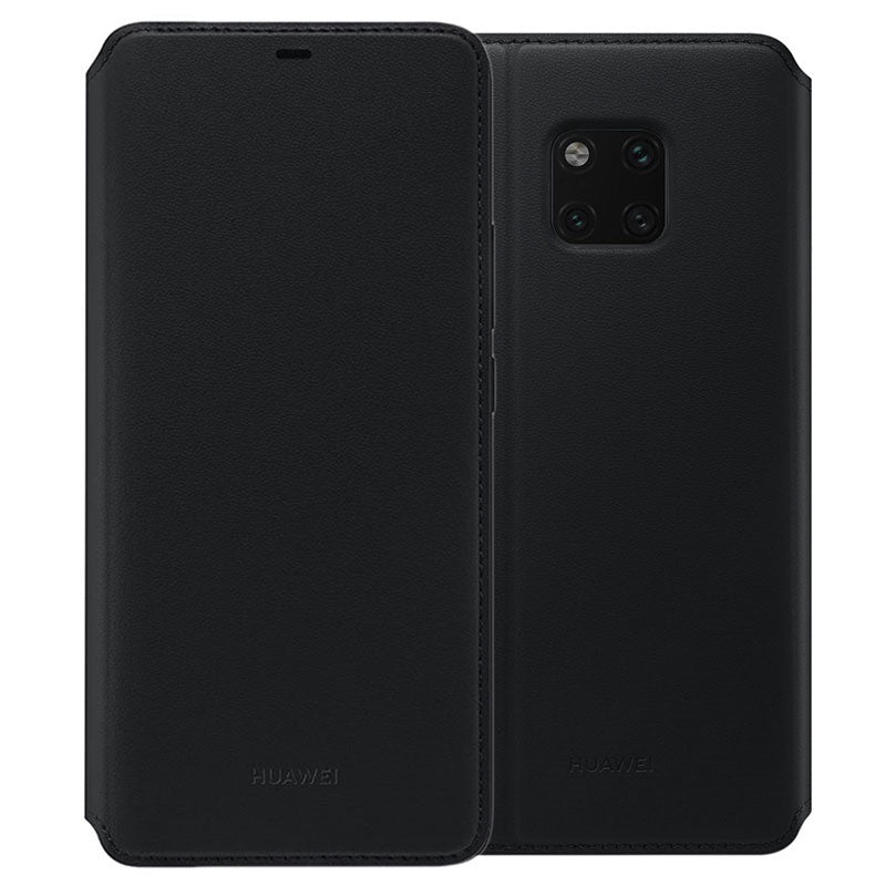 Huawei Mate20 Pro Wallet Cover - Black
