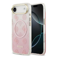 Thumbnail for Guess Peony Gradient Glitter MagSafe Case for iPhone Air - Pink