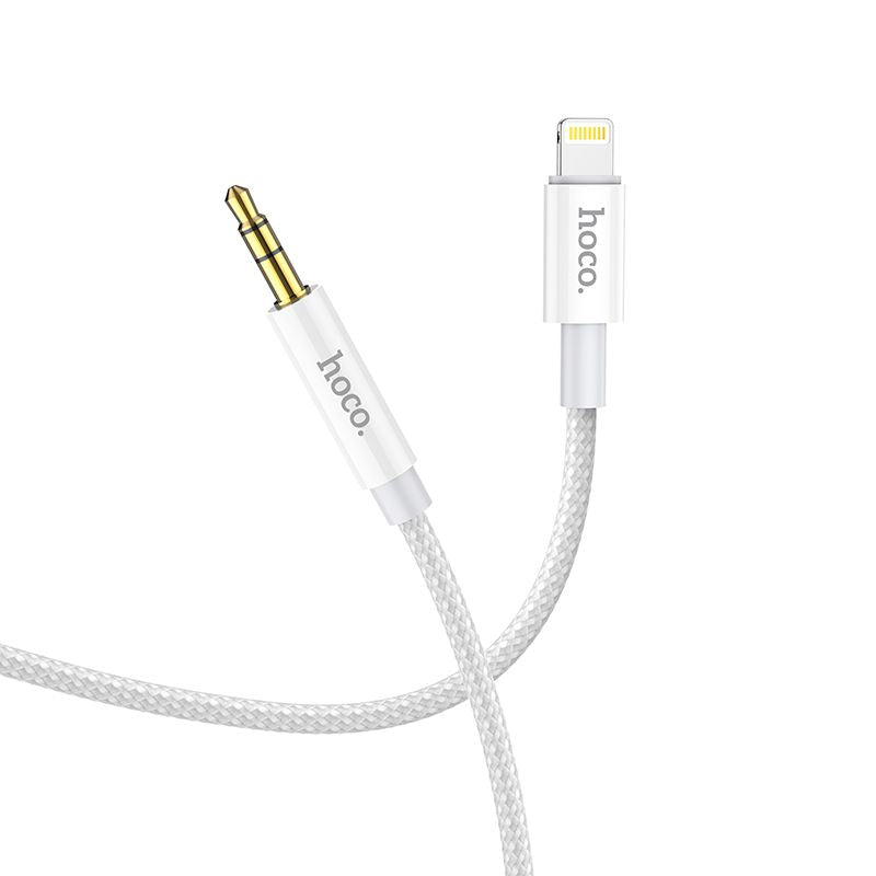 Hoco UPA19 Lightning to 3.5mm Cable - Silver