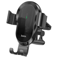 Thumbnail for Hoco CA105 15W Wireless Charger Air Vent Car Holder - Black