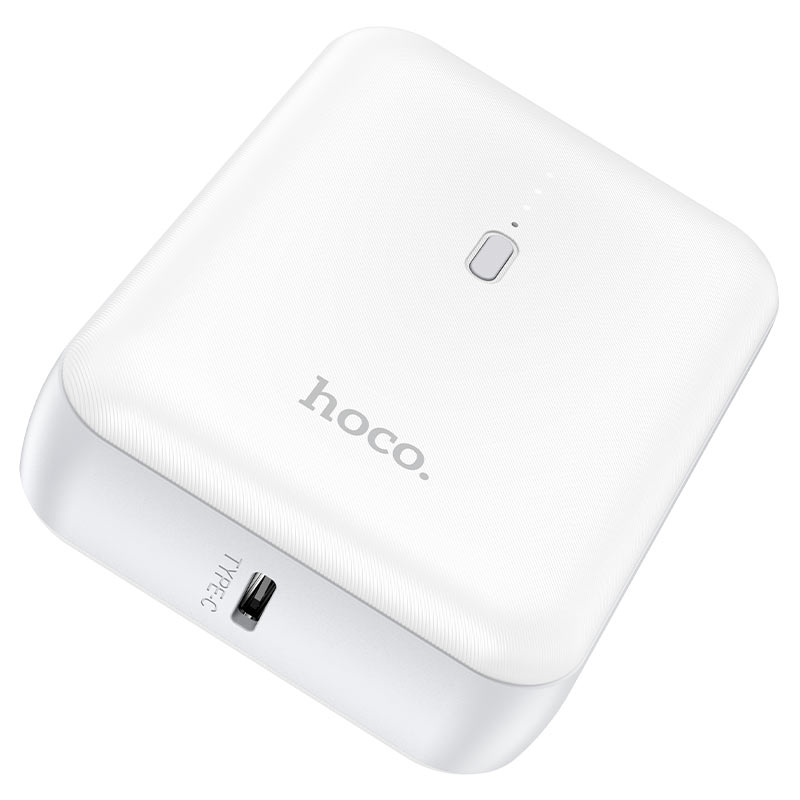 Hoco J96 5000mAh Super Portable Mini Small Fast Charging Power Bank w/ LED White
