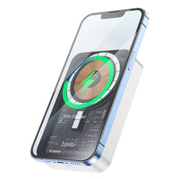 Thumbnail for Hoco Q10A 20W 10000mAh Magnetic Wireless Charger Power Bank - Transparent / White