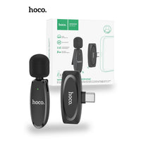 Thumbnail for Hoco L15 USB-C Crystal Lavalier Wireless Digital Microphone - Black