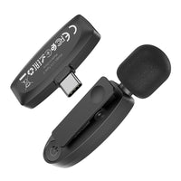Thumbnail for Hoco L15 USB-C Crystal Lavalier Wireless Digital Microphone - Black