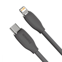 Thumbnail for Baseus Jelly Liquid Silica Gel Fast Charging Data Cable Type-C to iP 20W 1.2m - Black