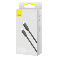 Thumbnail for Baseus Jelly Liquid Silica Gel Fast Charging Data Cable Type-C to iP 20W 1.2m - Black