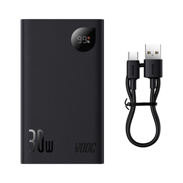 Baseus 20000mAh 30W Adaman2 Digital Display Fast Charge Power Bank - Black