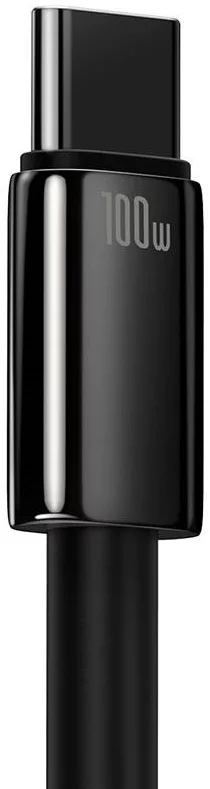 Baseus Tungsten Gold Fast Charging Data Cable USB-A to USB-C 100W 1m - Black