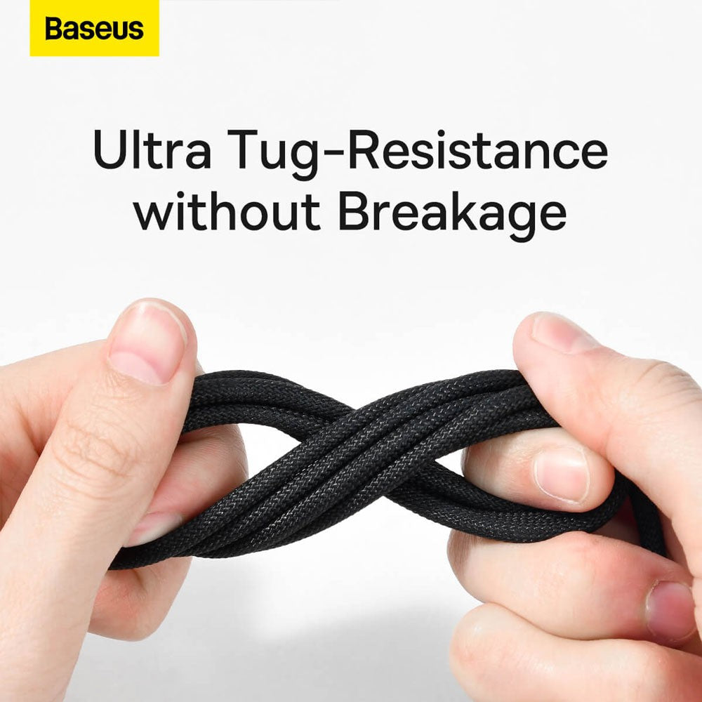 Baseus Tungsten Gold Fast Charging Data Cable USB-A to USB-C 100W 2m - Black