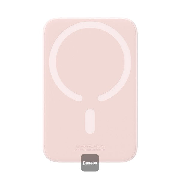 Baseus Magnetic Mini Wireless Charging Power Bank 6000mAh 20W  - Pink