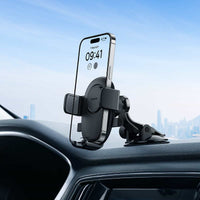 Thumbnail for Baseus UltraControl Lite Series Clamp-Type Phone Holder Suction Cup Version - Black