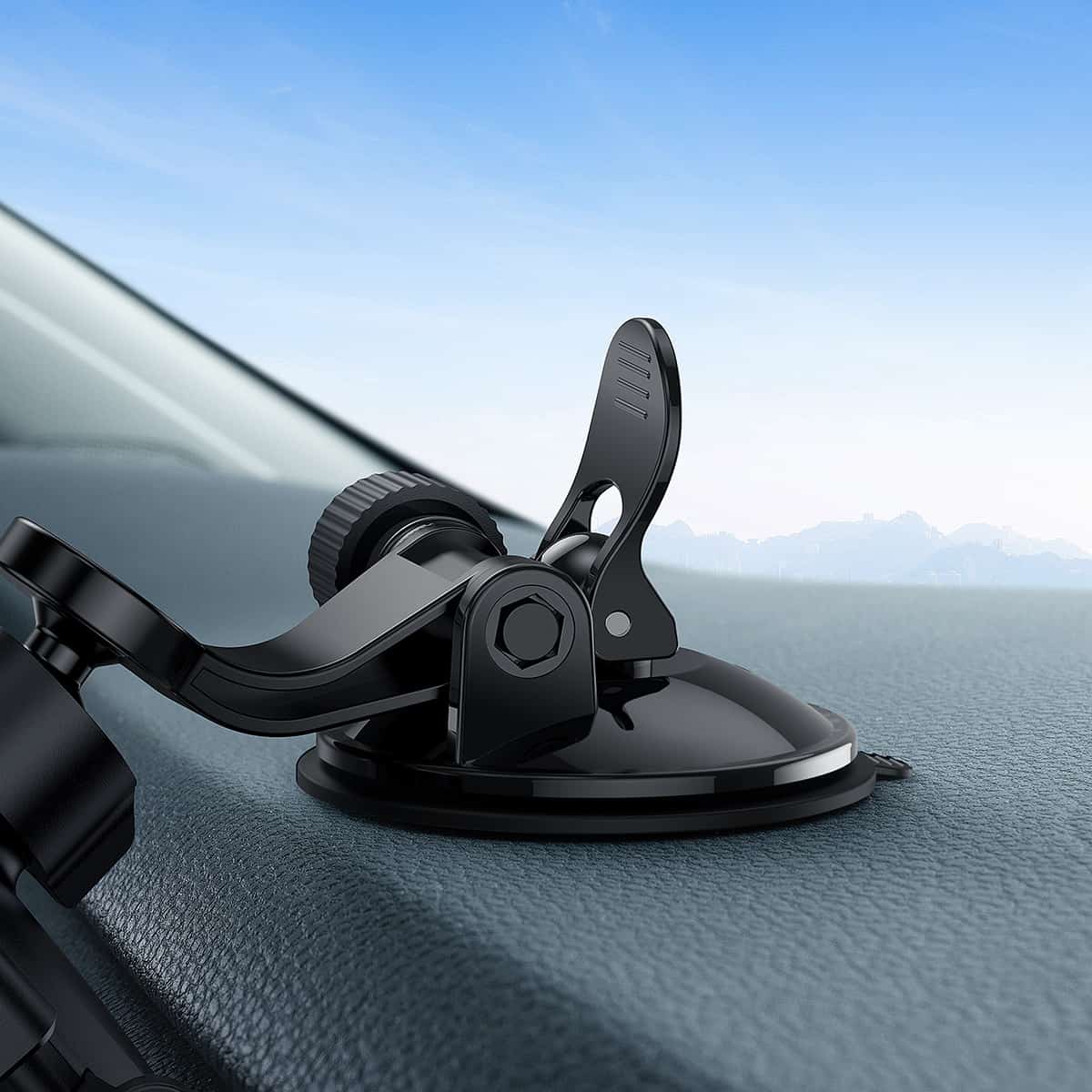 Baseus UltraControl Lite Series Clamp-Type Phone Holder Suction Cup Version - Black