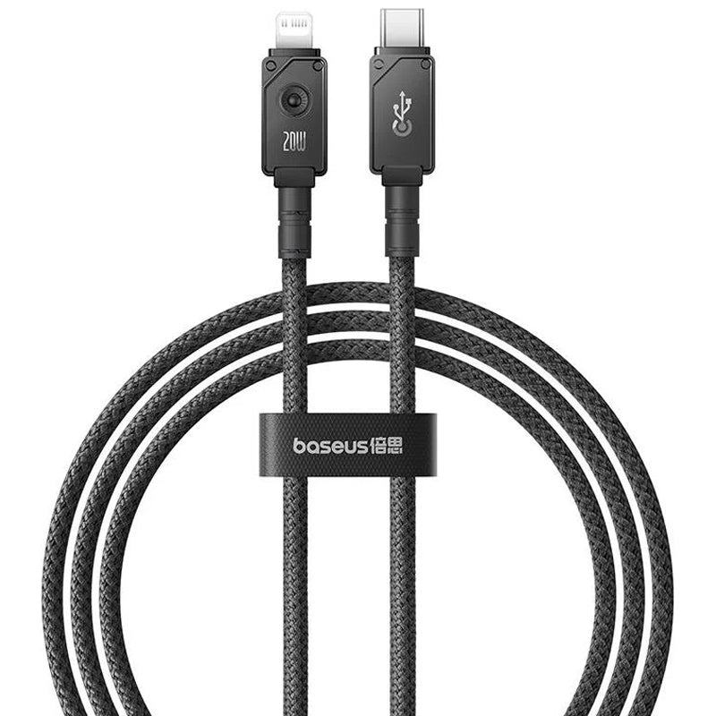 Baseus USB-C to Lighting 20W Aramid Fiber Unbreakable Series Fast Charging Braided Data Cable 1M