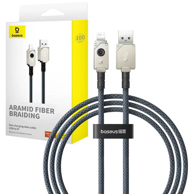 Baseus USB-C to Lighting 20W Aramid Fiber Unbreakable Series Fast Charging Braided Data Cable 1M