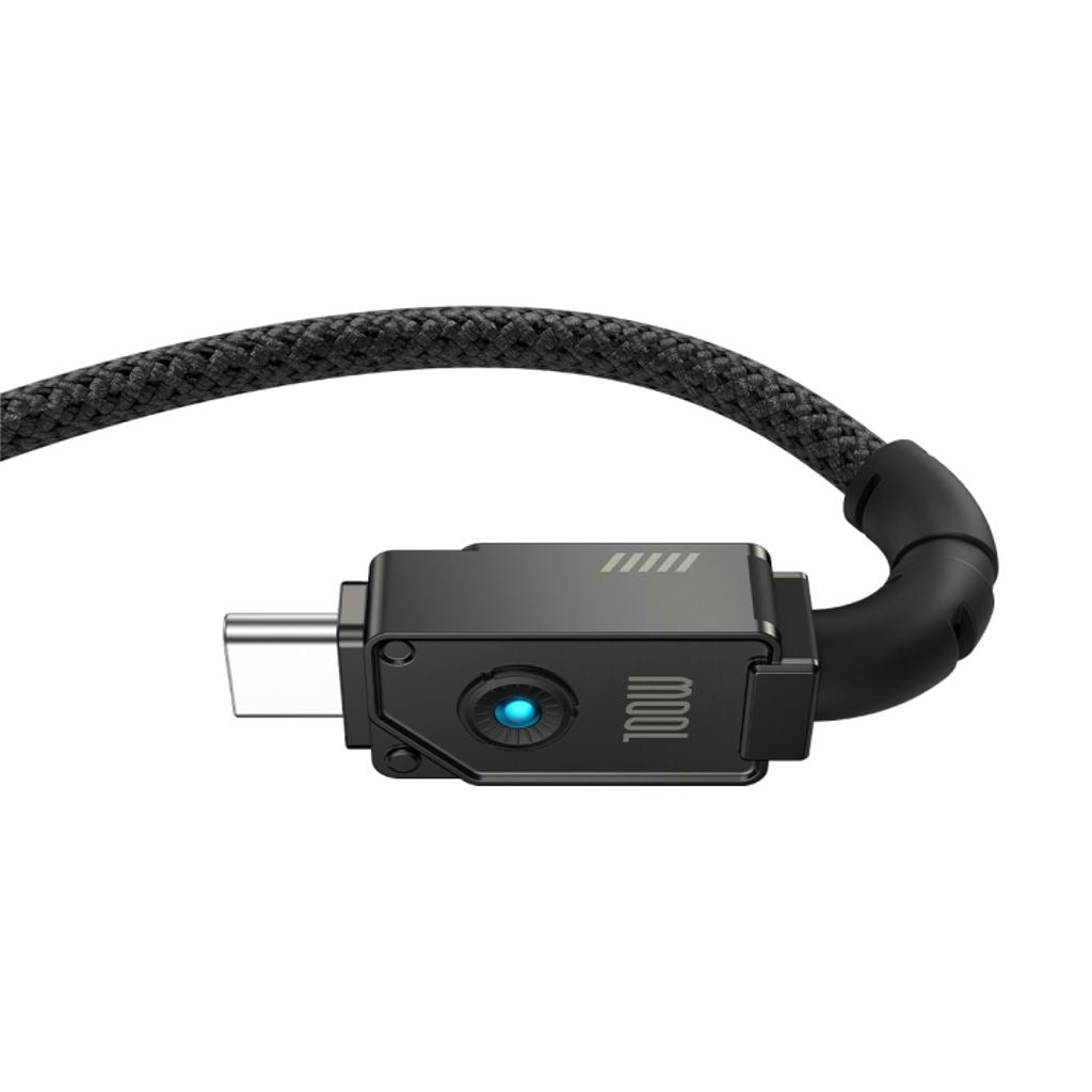 Baseus USB-C to USB-C 100W Aramid Fiber Unbreakable Series Fast Charging Braided Data Cable 200cm - Black