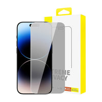 Thumbnail for Baseus Diamond Series Privacy Protection All-Tempered-Glass For iPhone 14 Pro