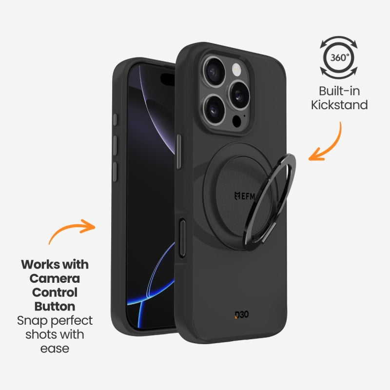EFM Alta Case with D3O Bio for iPhone 16 Pro - Black