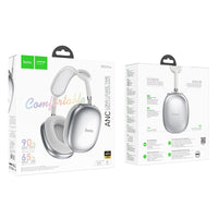 Thumbnail for Hoco W55 Plus ANC Bluetooth Headphones - Silver White