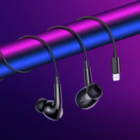Thumbnail for Hoco M111 Pro Plug And Play Primero Digital Lightning Handsfree - Black