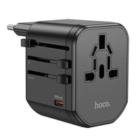 Thumbnail for Hoco AC15 20W PD QC 3.0 Fast Charging International TRAVEL Charger Wall Adapter Socket AU|USA|UK|EU|ASIA