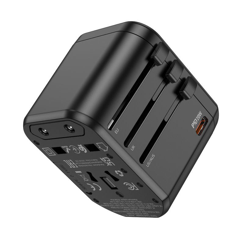 Hoco AC15 20W PD QC 3.0 Fast Charging International TRAVEL Charger Wall Adapter Socket AU|USA|UK|EU|ASIA